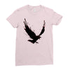 black raven with red eye Ladies Fitted T-Shirt