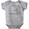 intelligence is the ability to adapt to change Baby Bodysuit