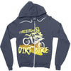 motorbike, love riding my dirtbike Zipper Hoodie