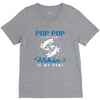 Pop Pop is my Name Fishing Is My Game V-Neck Tee