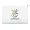 unicorns are born in september cute unicorn Accessory Pouches