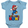 run, mario run Baby Onesie