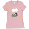 run away! run away! Ladies Fitted T-Shirt