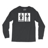 restroom sign sticker vinyl decal Long Sleeve Shirts