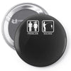 fishing   problem solved mens funny Pin-back button
