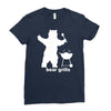 bear grills bbq funny Ladies Fitted T-Shirt