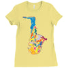 sax addict saxophone Ladies Fitted T-Shirt