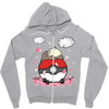 totoro snoopy pokemon parody Zipper Hoodie