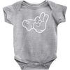 rude hands, ideal gift or birthday present. Baby Onesie
