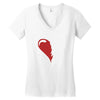 half of my heart is in heaven with my angel Women's V-Neck T-Shirt
