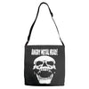angry metal head Adjustable Strap Totes