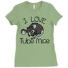 love tube mice Ladies Fitted T-Shirt