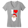 i love santa noel Women's V-Neck T-Shirt
