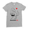 pregnant rex black color Ladies Fitted T-Shirt
