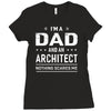 i'm a dad and architect Ladies Fitted T-Shirt