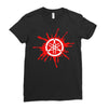 red logo Ladies Fitted T-Shirt
