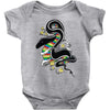 many colors  snake Baby Onesie