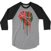 black power 3/4 Sleeve Shirt