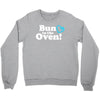 Bun in the Oven with Heart Baby Boy Crewneck Sweatshirt