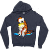calvin hobbes Zipper Hoodie