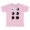 the phases of the moon of laika dog Toddler T-shirt