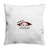 June Peeking Out Baby Boy Throw Pillow