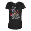 colorful boxer Maternity Scoop Neck T-shirt