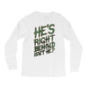 zombie right behind Long Sleeve Shirts