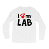 i love my lab labrador Long Sleeve Shirts