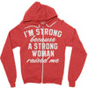 strong woman Zipper Hoodie