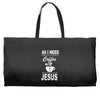 coffee and jesus Weekender Totes