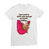 hi quality frenchie Ladies Fitted T-Shirt