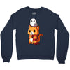 brave kitty Crewneck Sweatshirt