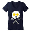 eggskull Women's V-Neck T-Shirt