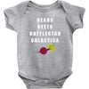 bears beets battlestar galactica Baby Bodysuit