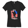 war veteran Women's V-Neck T-Shirt