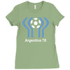 argentina 78 world cup 1978 retro football Ladies Fitted T-Shirt