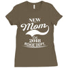 New Mom 2018 Rokie Dept. Ladies Fitted T-Shirt