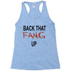back that fang up Racerback Tank