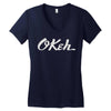 okeh records Women's V-Neck T-Shirt