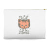 my cat is on the internet Accessory Pouches