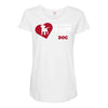 love and a dog life Maternity Scoop Neck T-shirt