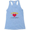 teaching is a work of heart Racerback Tank