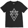 triangle printed V-Neck Tee