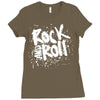 rock music r4 Ladies Fitted T-Shirt