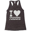 i love jogging Racerback Tank