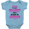 The Best Grammy Was Born In January Baby Onesie