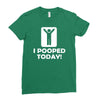 i pooped today Ladies Fitted T-Shirt