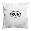 basic running oval Throw Pillow
