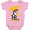 wat skateboard Baby Bodysuit